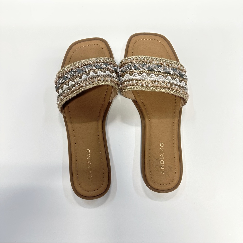 Andiamo Slip-on Sandals sz 9W